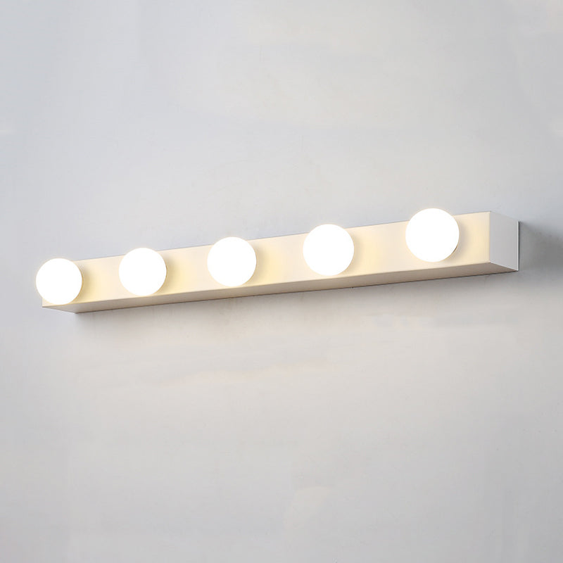 Metal Geometric Bath Light Contemporary Style Multi Lights Vanity Light Fixture