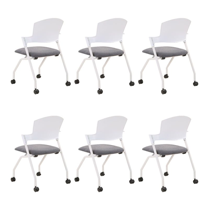 21.5" Wide Contemporary Desk Chair Slide Low Back Office Chair