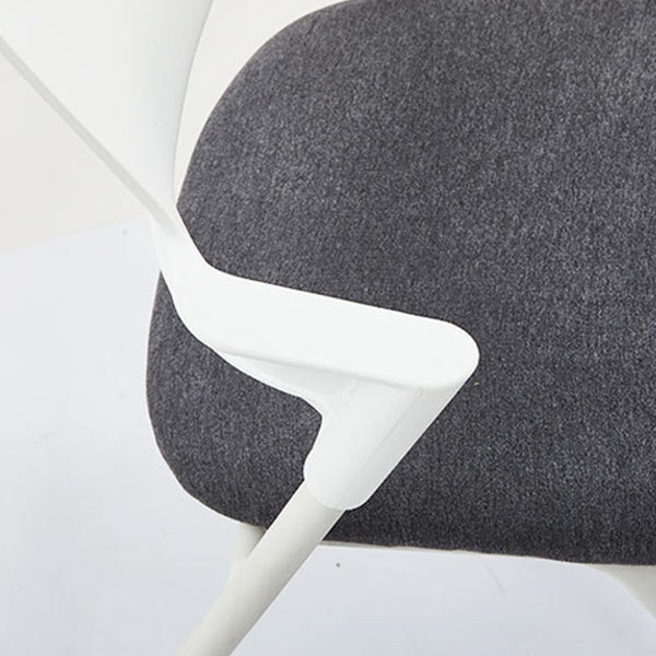 21.5" Wide Contemporary Desk Chair Slide Low Back Office Chair