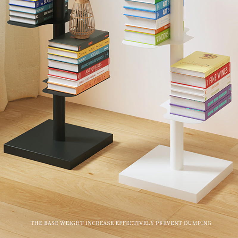 Metal Bookcase Contemporary Style Bookshelf for Home and Office