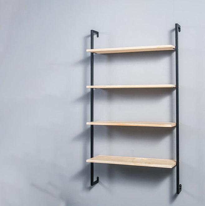 Light Luxury Wall Mounted Book Shelf Floating Metal Bookcase