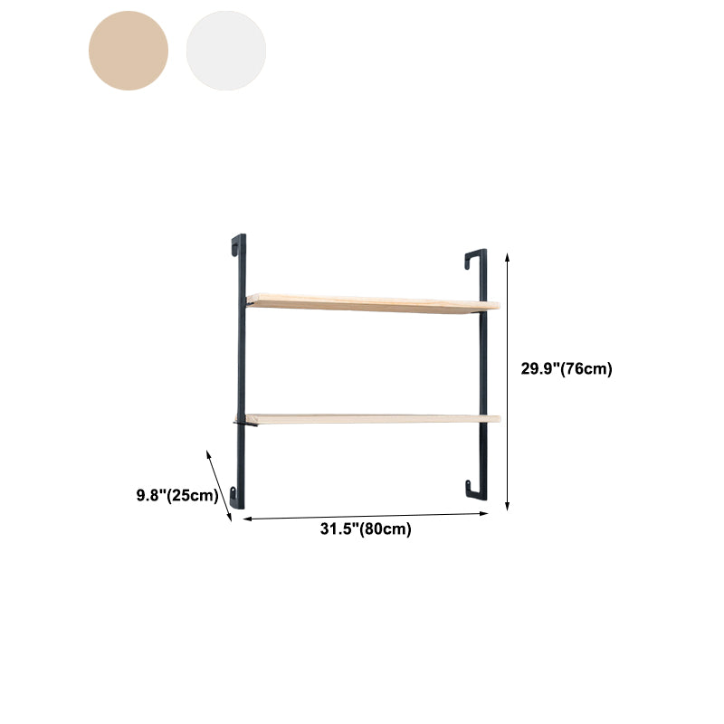 Light Luxury Wall Mounted Book Shelf Floating Metal Bookcase