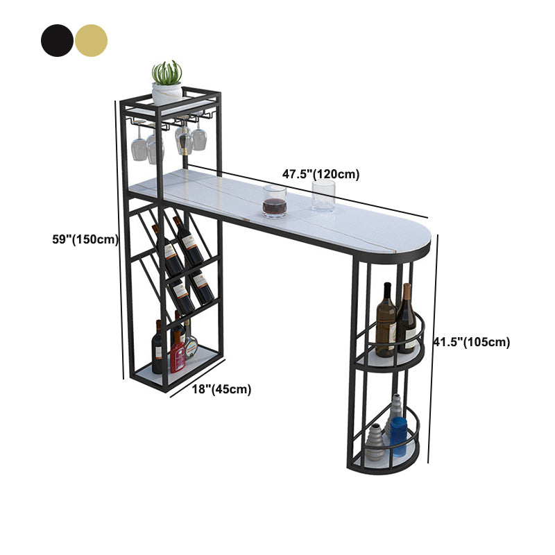 Specialty Pub Table Glam Bar Height Bar Table for Indoor Use