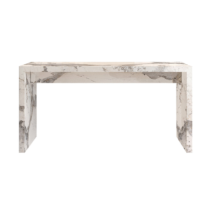 Marble Bistro Bar Height Cocktail Table with Two Legs Bistro Table