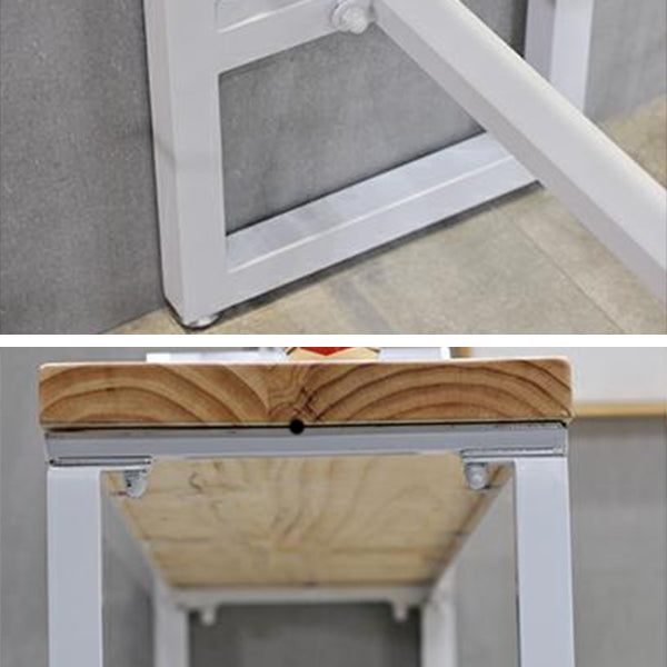 Iron and Wood Rectangular Table Modern Minimalist Home Bar Table