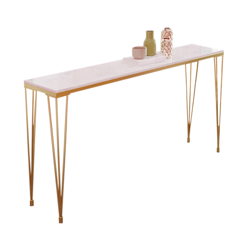 Metal Rectangular Table Modern Minimalist Milk Tea Shop Bar Table