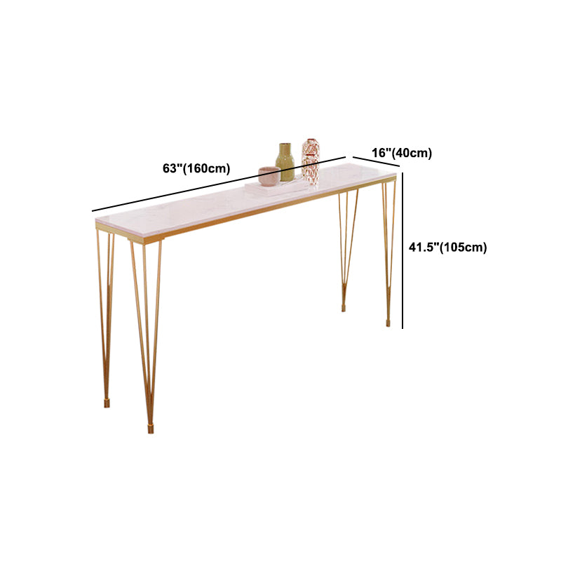 Metal Rectangular Table Modern Minimalist Milk Tea Shop Bar Table