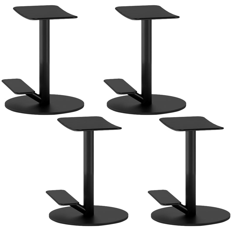 Metal Backless Counter Stool Modern Indoor Bar Stool with Footrest