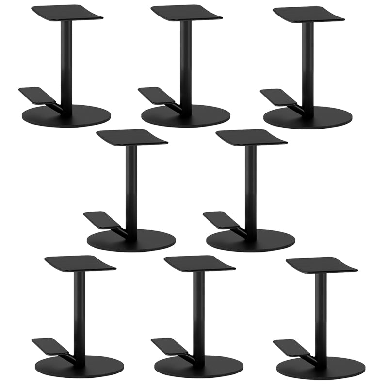 Metal Backless Counter Stool Modern Indoor Bar Stool with Footrest