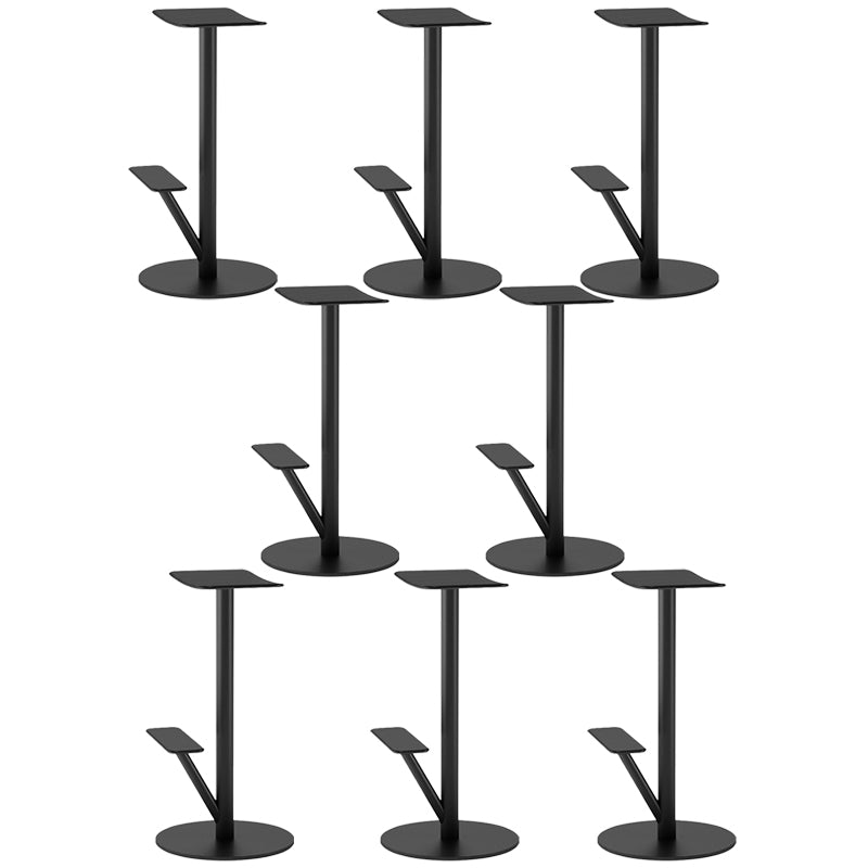 Metal Backless Counter Stool Modern Indoor Bar Stool with Footrest