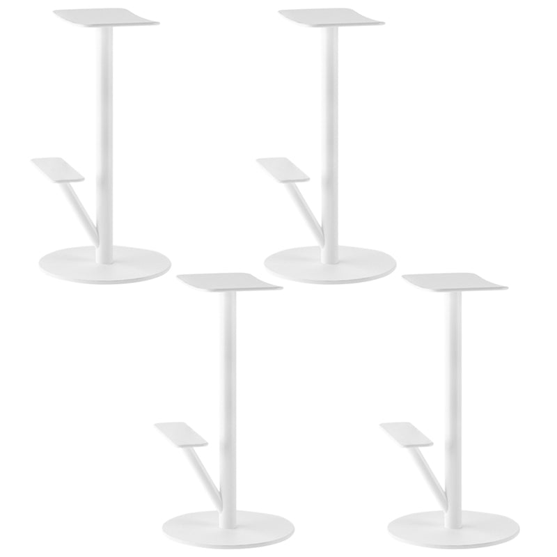 Metal Backless Counter Stool Modern Indoor Bar Stool with Footrest