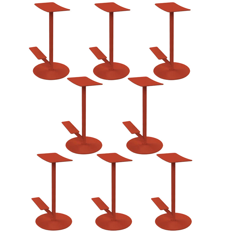 Metal Backless Counter Stool Modern Indoor Bar Stool with Footrest