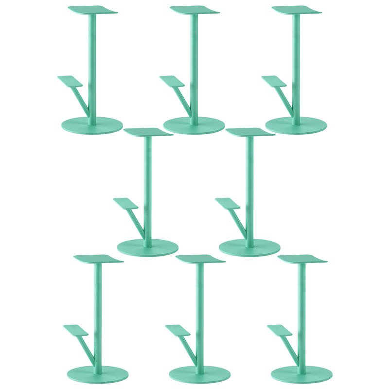 Metal Backless Counter Stool Modern Indoor Bar Stool with Footrest