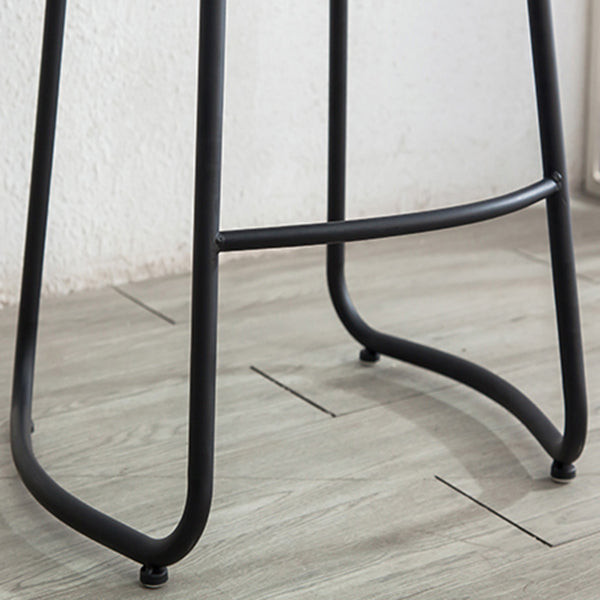 Modern Footrest Solid Wood Bar Stool Dessert Shop Backless Stool