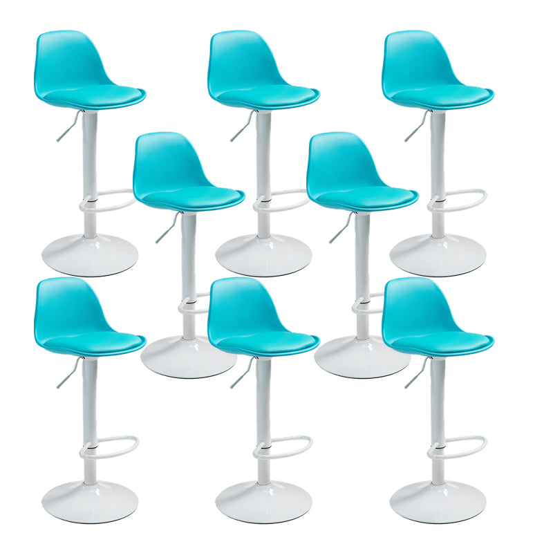 Plastic Adjustable Height Bar Stool Contemporary Upholstered Bar Stool