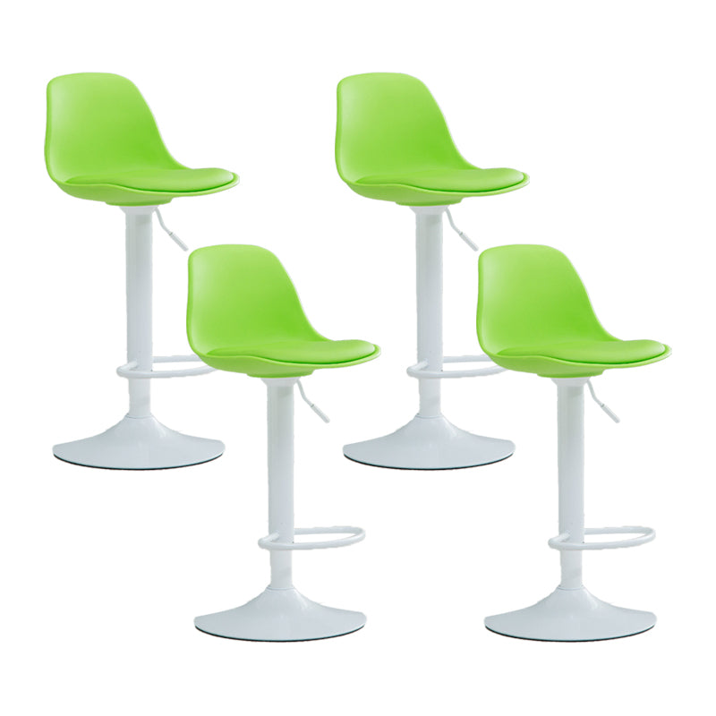 Plastic Adjustable Height Bar Stool Contemporary Upholstered Bar Stool