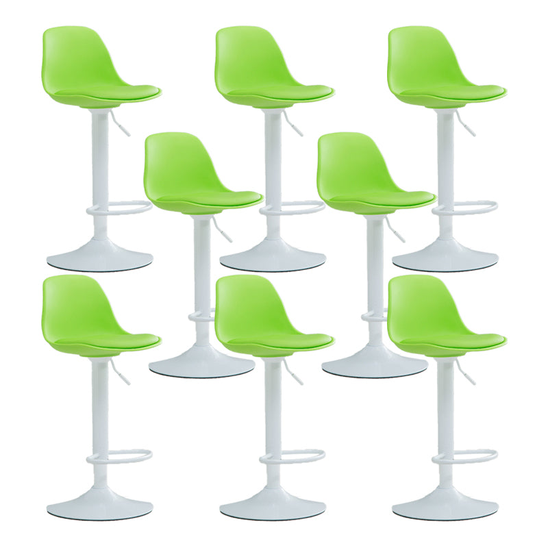 Plastic Adjustable Height Bar Stool Contemporary Upholstered Bar Stool