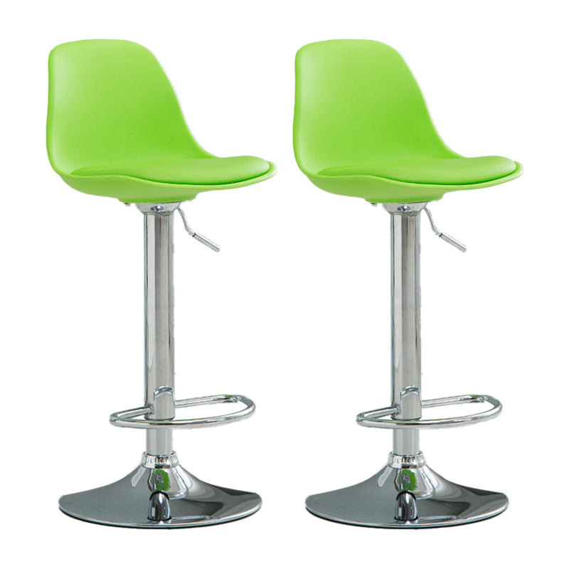 Plastic Adjustable Height Bar Stool Contemporary Upholstered Bar Stool