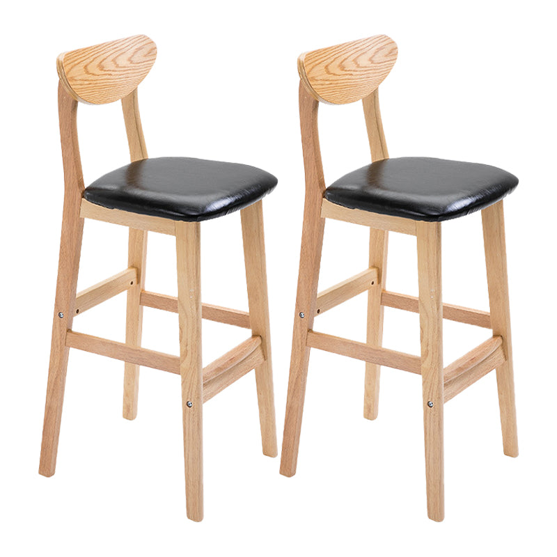 Contemporary Dessert Shop Stool Matte Finish Upholstered Bar Stools