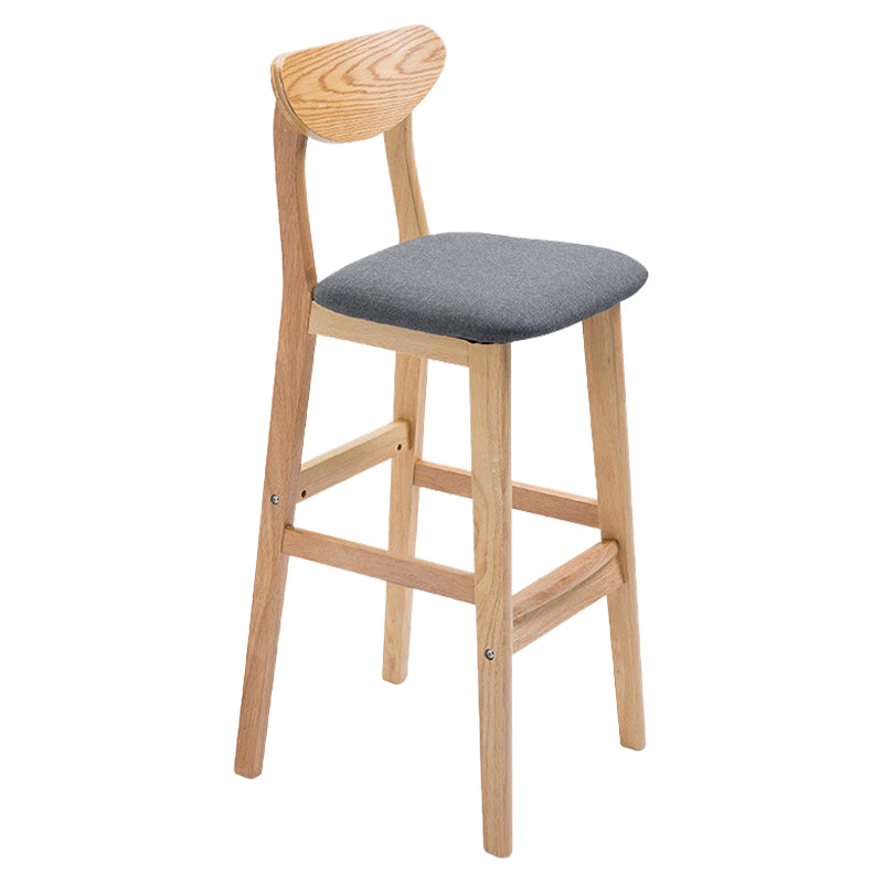 Contemporary Dessert Shop Stool Matte Finish Upholstered Bar Stools