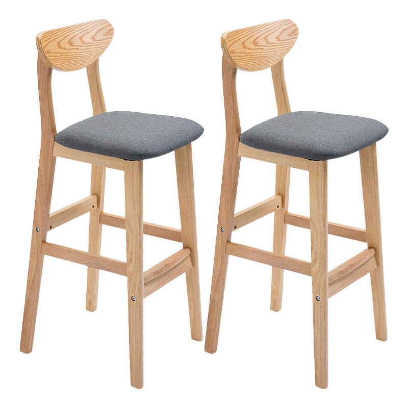 Contemporary Dessert Shop Stool Matte Finish Upholstered Bar Stools