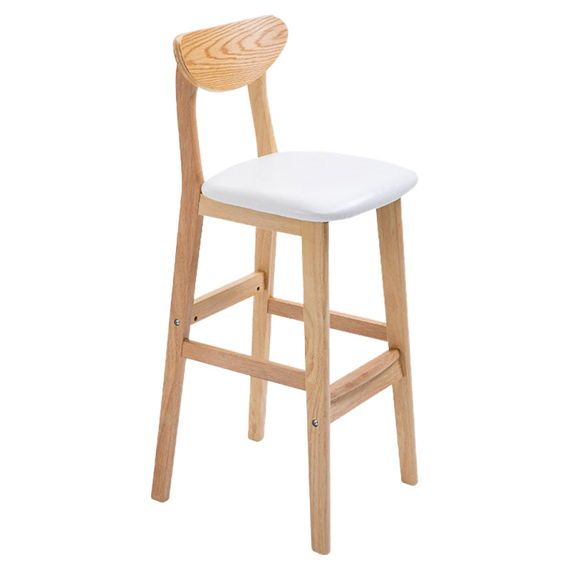Contemporary Dessert Shop Stool Matte Finish Upholstered Bar Stools