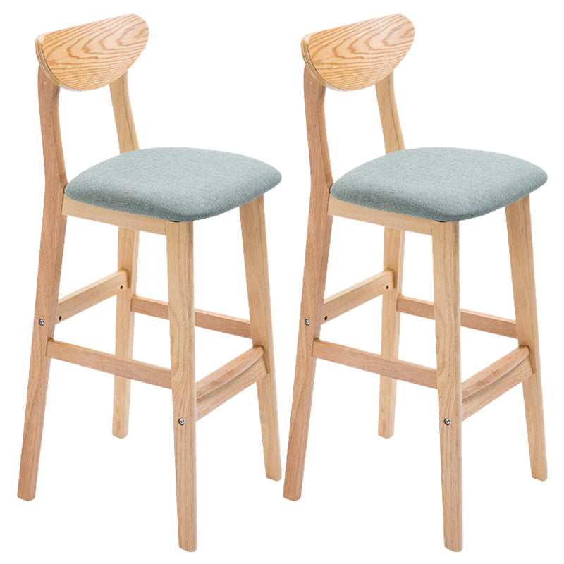 Contemporary Dessert Shop Stool Matte Finish Upholstered Bar Stools