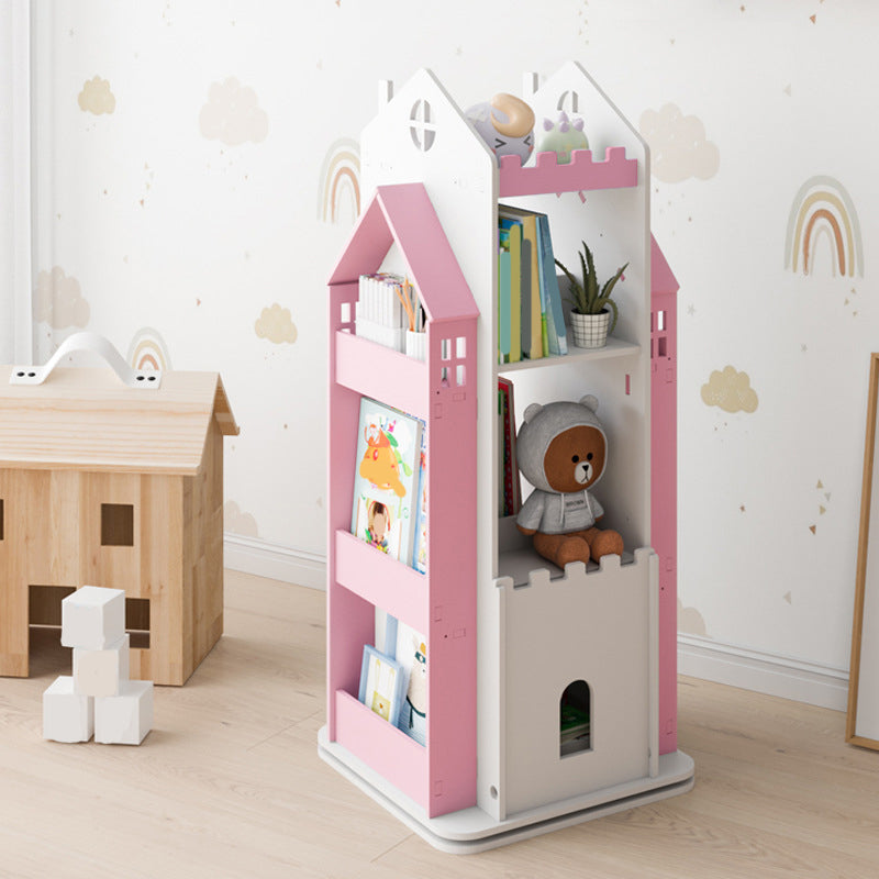 4 Shelves Bookcase 16.1" Wide Shelf Bookcase Engineered Wood