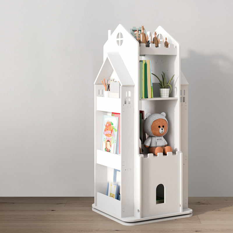 4 Shelves Bookcase 16.1" Wide Shelf Bookcase Engineered Wood