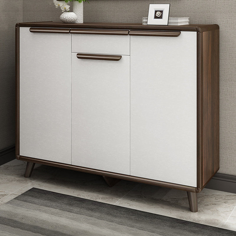 Industrial Wood Accent Cabinet Bar Pulls Straight Legs Cabinet