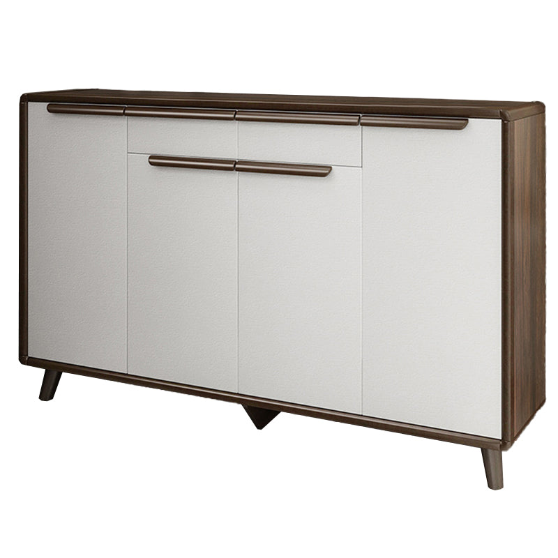 Industrial Wood Accent Cabinet Bar Pulls Straight Legs Cabinet