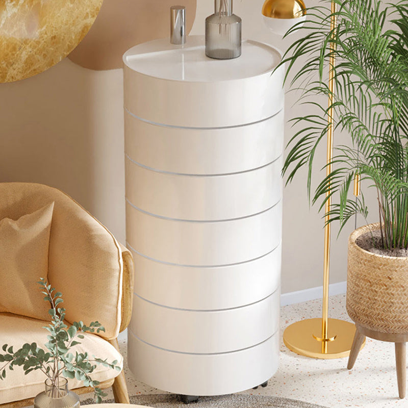 Modern Acrylic Nightstand Multi-level Storage Accent Table Nightstand for Living Room