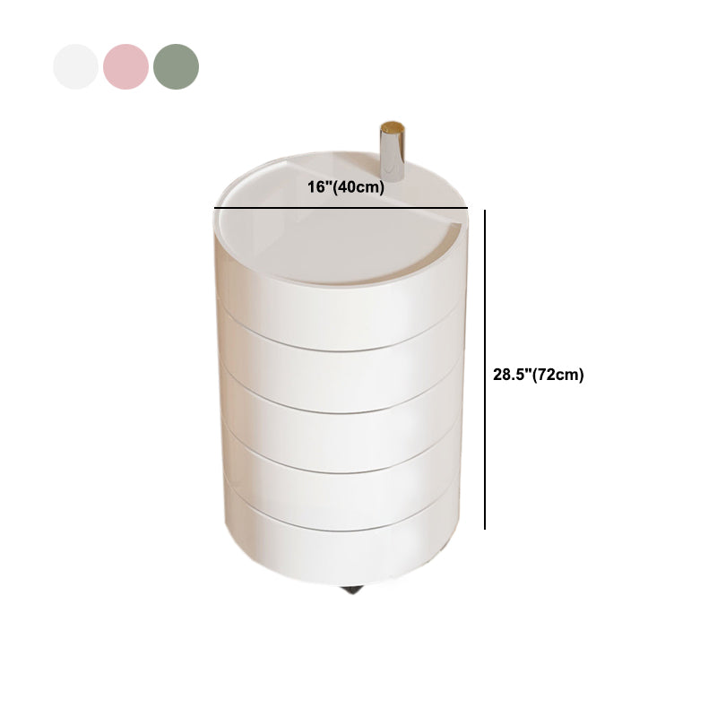 Modern Acrylic Nightstand Multi-level Storage Accent Table Nightstand for Living Room