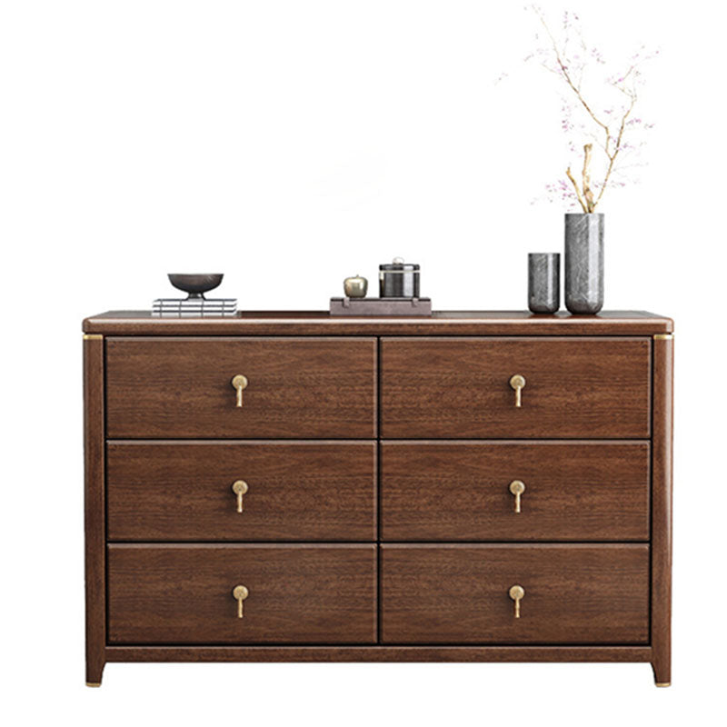 15.6-inch American Traditional Dresser Solid Wood Storage Chest Dresser
