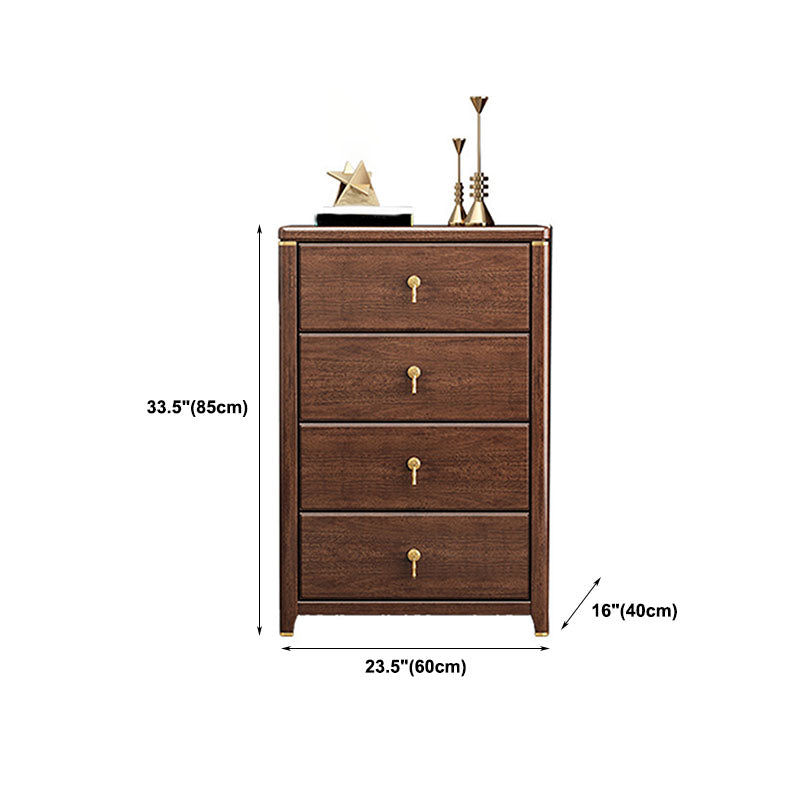 15.6-inch American Traditional Dresser Solid Wood Storage Chest Dresser