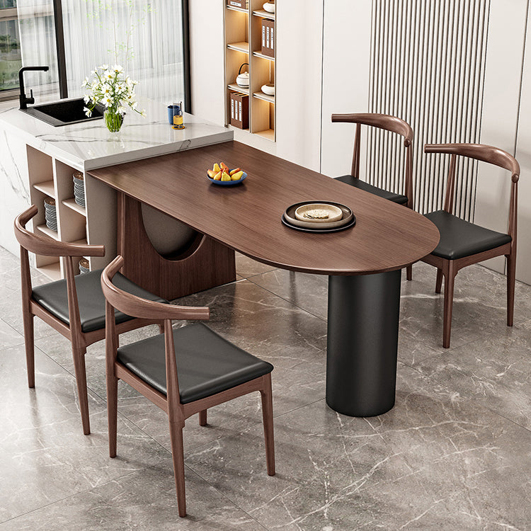 Pine Solid Wood Dining Table Free Form Dining Table for Dining Room