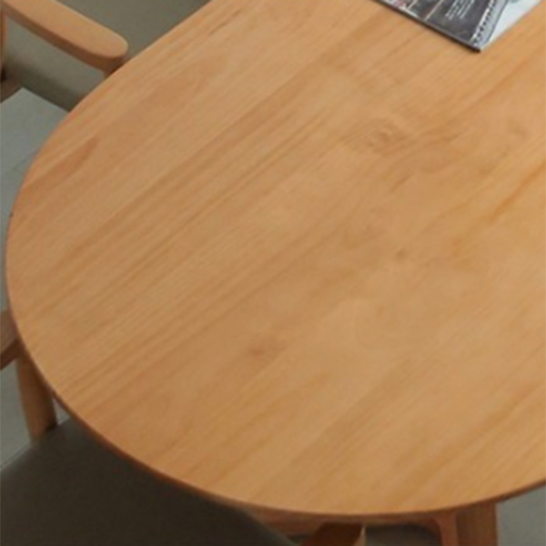 Modern Oval Dining Table Pine Solid Wood Dining Table for Kitchen