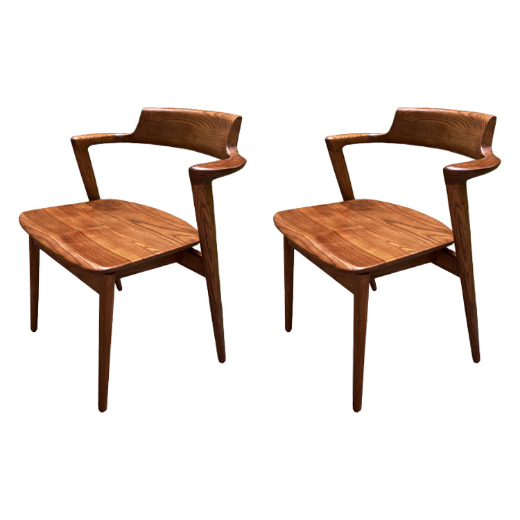 Solid Wood Dining Arm Chair Traditional Dining Accent Chair for Home