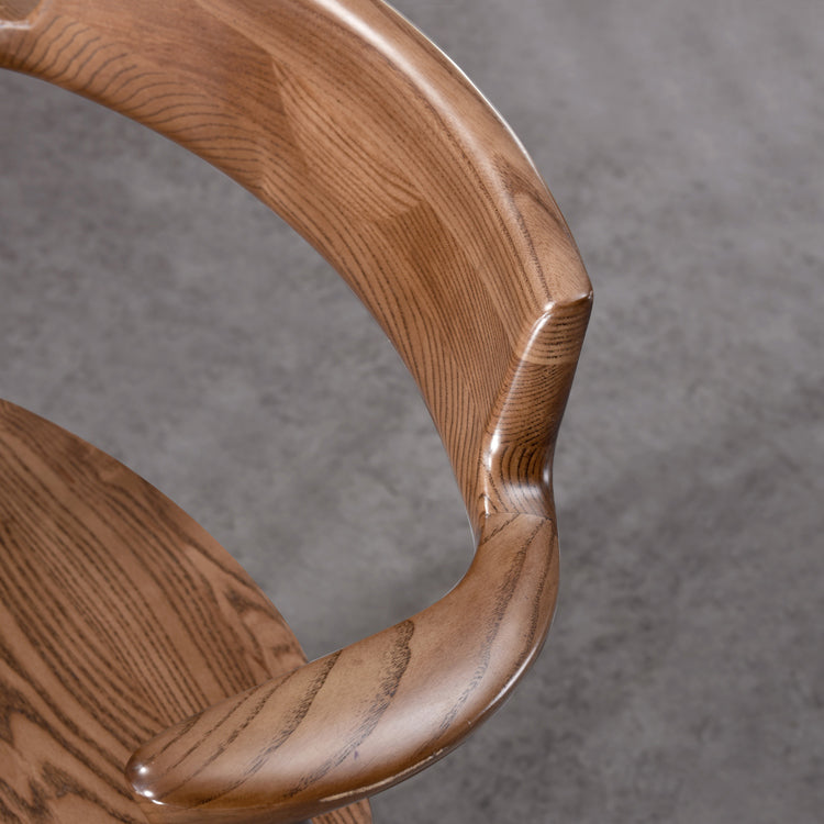 Solid Wood Dining Arm Chair Traditional Dining Accent Chair for Home