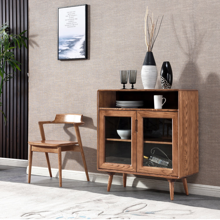 Solid Wood Dining Arm Chair Traditional Dining Accent Chair for Home