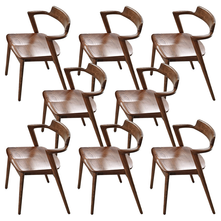 Solid Wood Dining Arm Chair Traditional Dining Accent Chair for Home