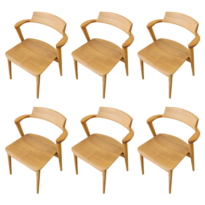 Solid Wood Dining Arm Chair Traditional Dining Accent Chair for Home