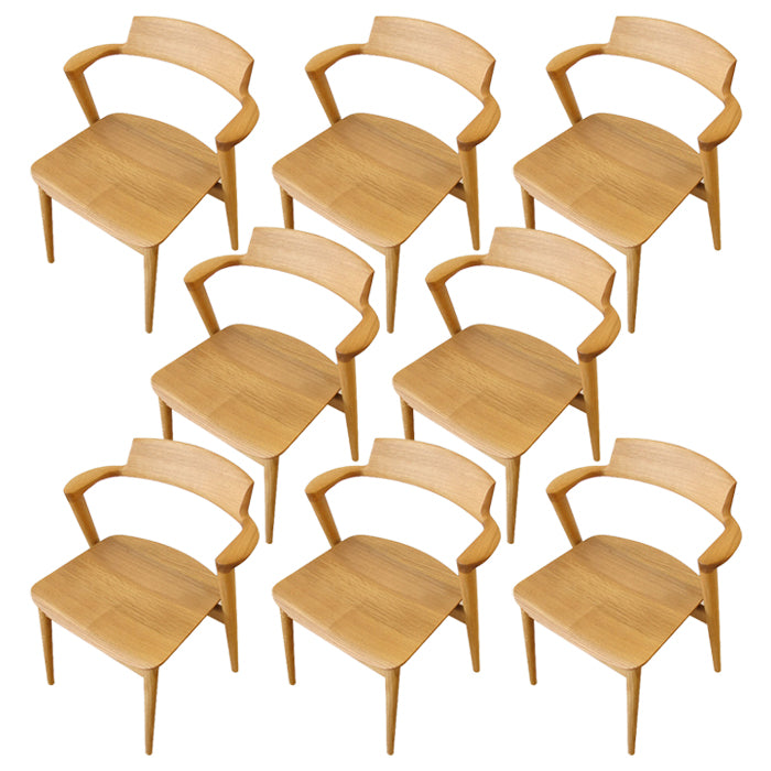 Solid Wood Dining Arm Chair Traditional Dining Accent Chair for Home