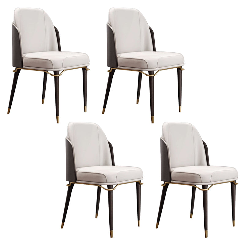 Parsons Dining Accent Chair Glam Armless Dining Chairs for Home
