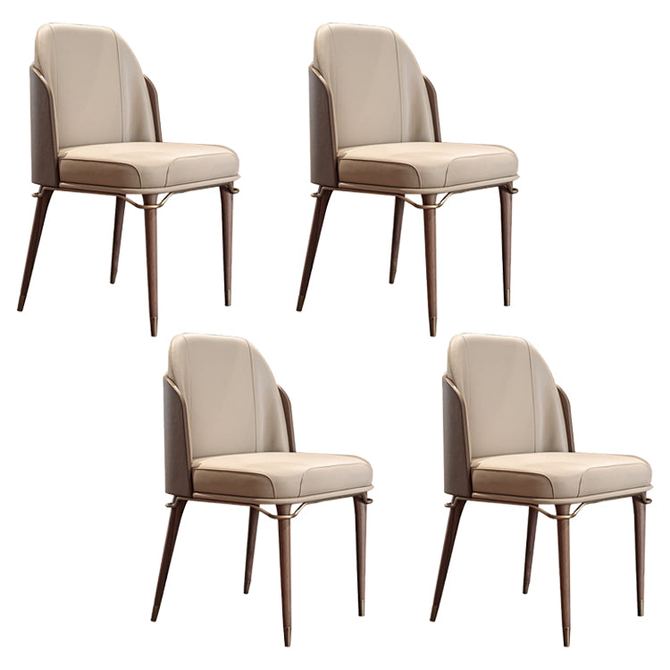 Parsons Dining Accent Chair Glam Armless Dining Chairs for Home