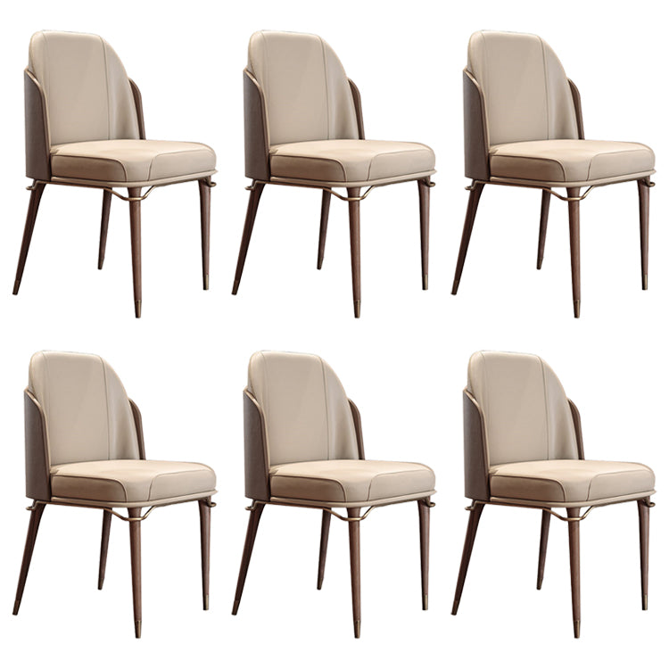 Parsons Dining Accent Chair Glam Armless Dining Chairs for Home