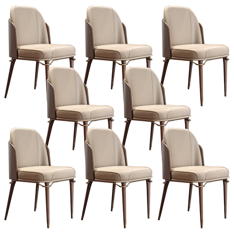 Parsons Dining Accent Chair Glam Armless Dining Chairs for Home