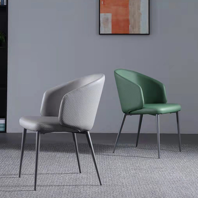 Modern Dining Chair with Metal Legs Upholstered Side Chair for Home