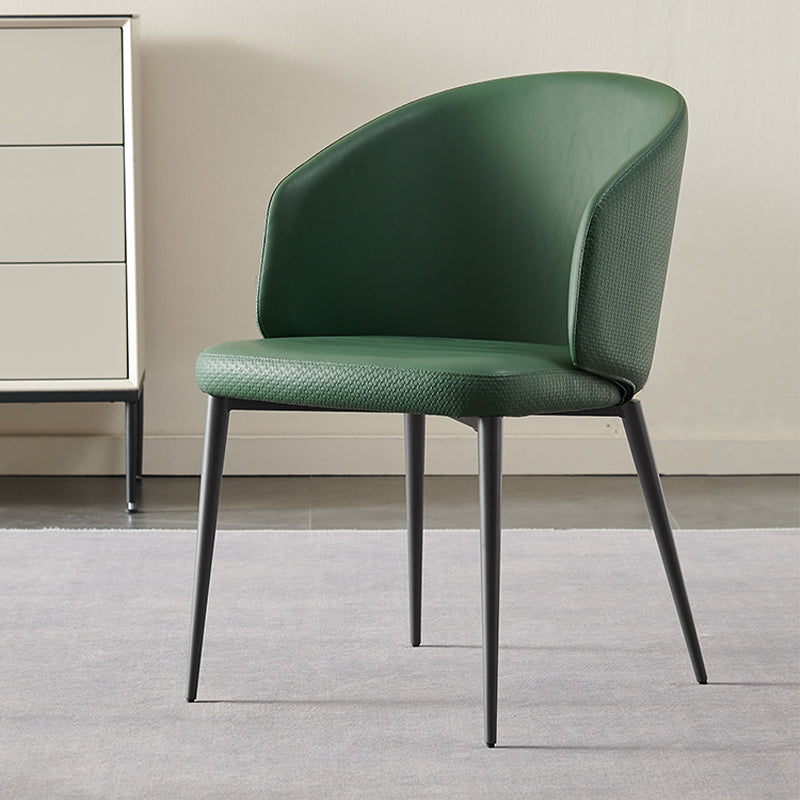 Modern Dining Chair with Metal Legs Upholstered Side Chair for Home