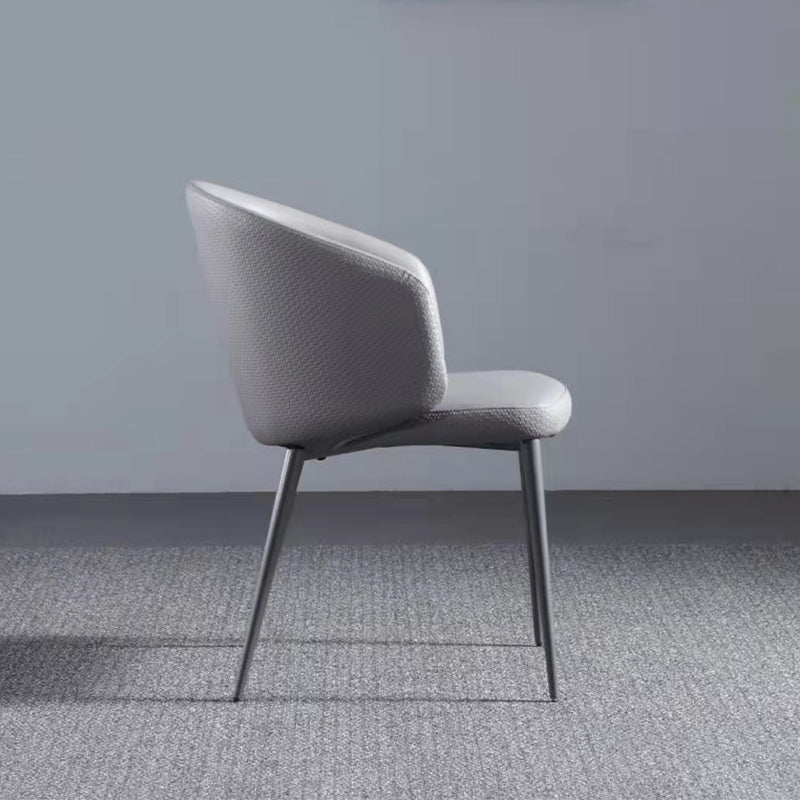 Modern Dining Chair with Metal Legs Upholstered Side Chair for Home